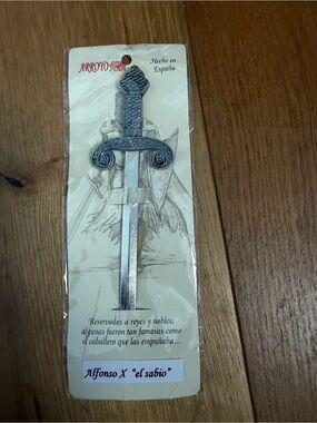 Arroyo Alfonso X Decorative Sword Letter Opener in Silver